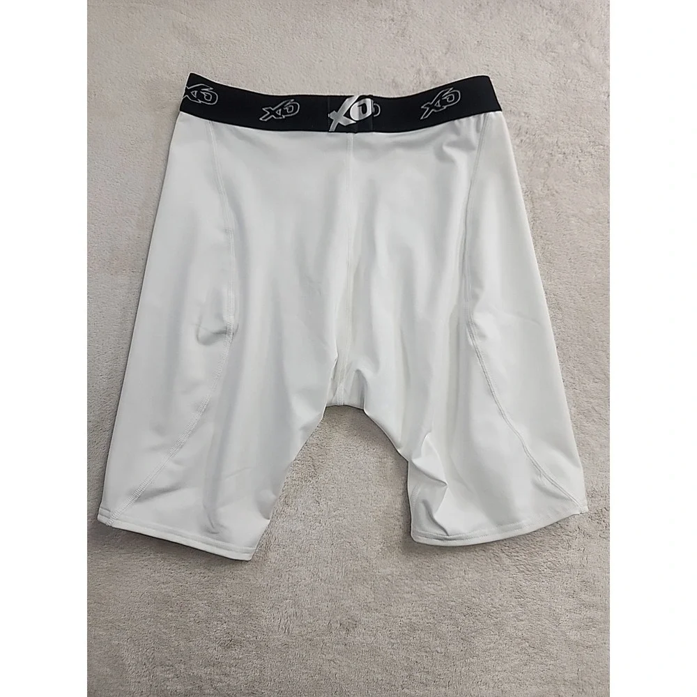 XO Elite Slider Shorts w/ Cup Pocket, White, 38-42